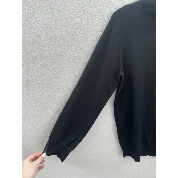 Architect Womens Sweater Size XL Black Turtleneck Pullover NWTs - Picture 2 of 11